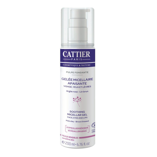 Gelée Visage Yeux Lèvres Peau Sensible Apaisante CATTIER le flacon de 200mL