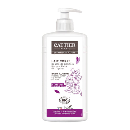 Body Lotion for Dehydrated Skin, Moisturizing and Nourishing, Babassu Butter, Organic Fig Flower, CATTIER