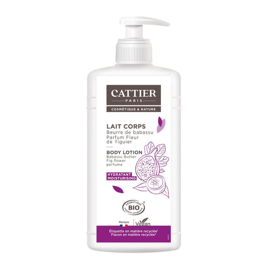 Body Lotion for Dehydrated Skin, Moisturizing and Nourishing, Babassu Butter, Organic Fig Flower, CATTIER