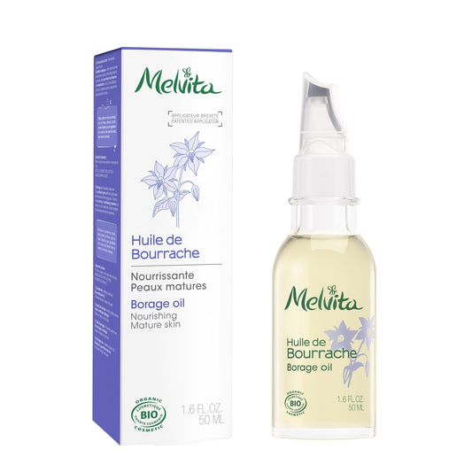 Huile Visage Corps Peau Sèche et Mature Oméga 3 Réparatrice Nourrissante Assouplissante Bourrache Bio MELVITA