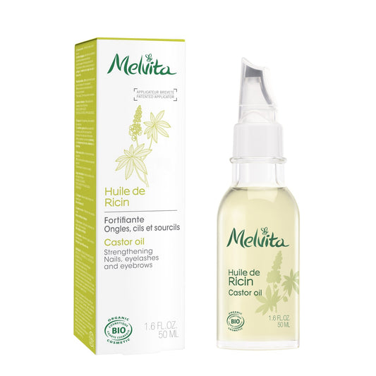 Huile Cheveux Ongles Cils Fortifiante Protectrice Anti-Oxydante Ricin Bio MELVITA le flacon de 50mL