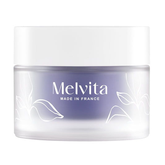 Crème Crème Visage Femme Lissante Rides et Fermeté Velours Suprême Bio MELVITA le pot de 50mL