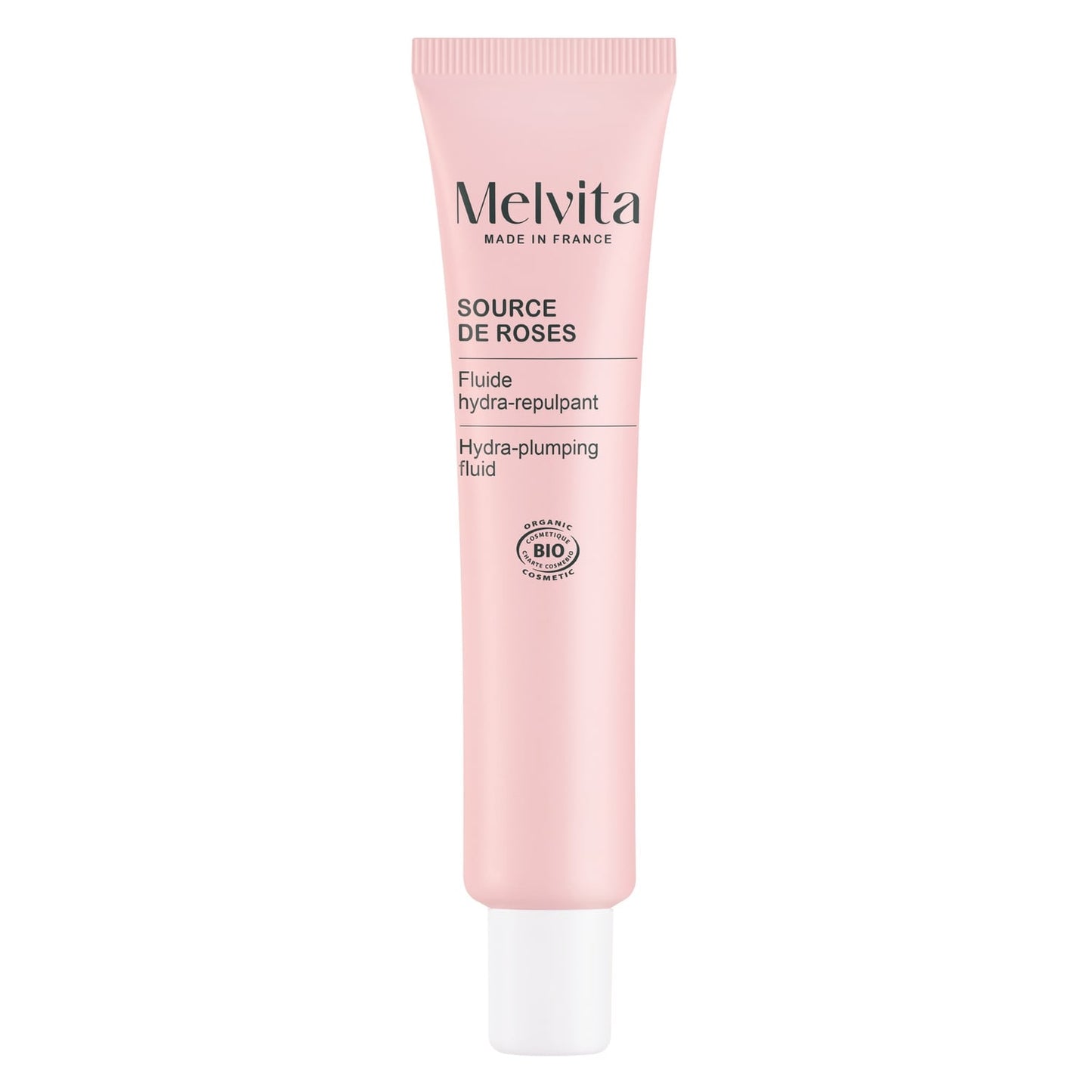 Fluide Visage Femme Hydratant Repulpant Bio Source de Roses MELVITA 