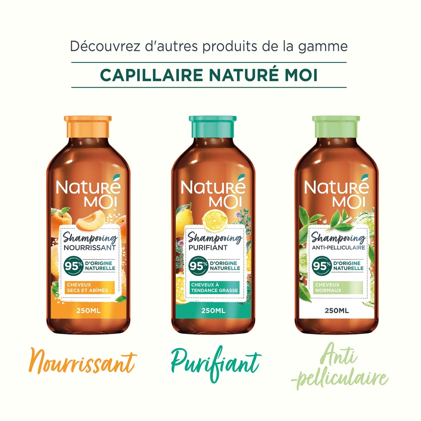 Purifying Shampoo for Oily Hair with Organic Thyme and Lemon from Provence NATURE MOI