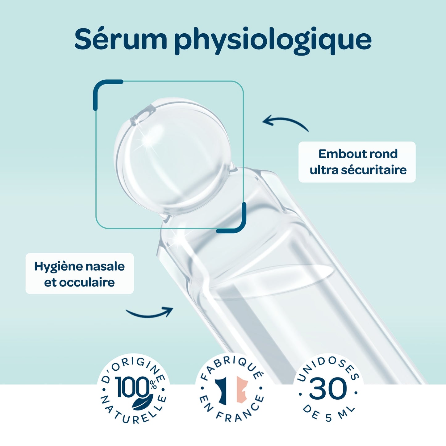Sérum Physiologique Bébé Hygiène Nasale et Oculaire Embout Sécurité+ BIOLANE