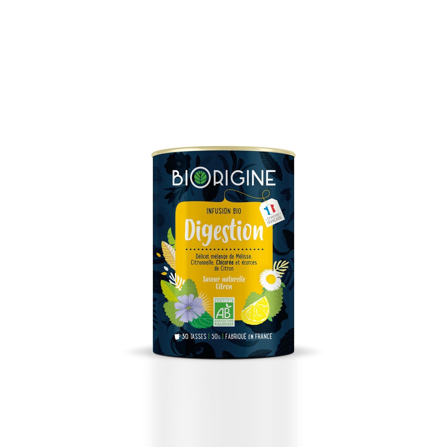 Organic Digestion Infusion Lemon Balm, Lemongrass &amp; Chicory BIORIGINE