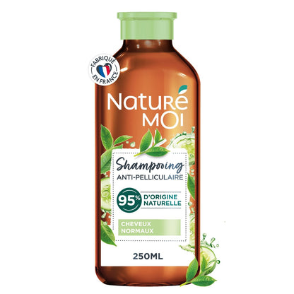 Anti-Dandruff Shampoo for Normal Hair with Limousin Garden Tea and Organic Cucumber Water NATURE MOI