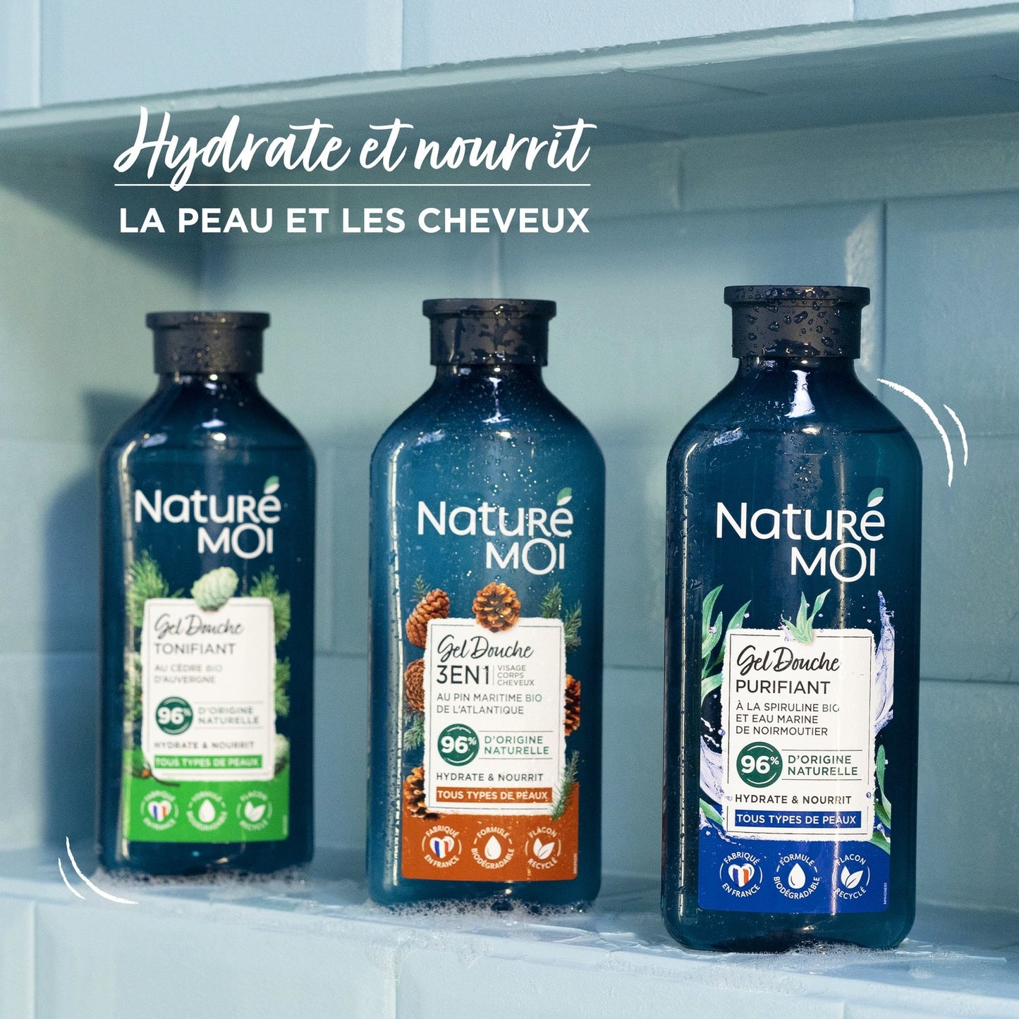 NATURÉ MOI 3 in 1 Maritime Pine Men's Shower Gel