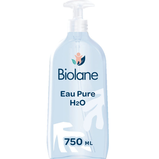 Eau Nettoyante Bébé Visage Corps et Siège Sans Rinçage BIOLANE le flacon pompe de 750mL