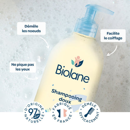 Shampoing Bébé Doux Démêlant Cheveux BIOLANE