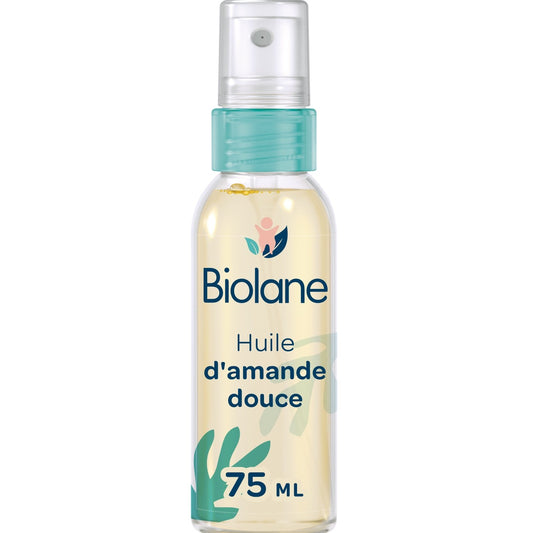 Huile pour Bébé Corps et Bain A l'Amande Douce BIOLANE le spray de 75mL