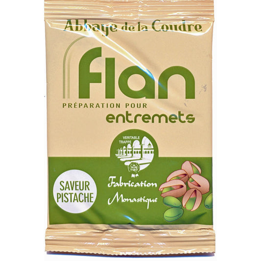Pistachio Flan Cake Preparation ABBAYE DE LA COUDRE