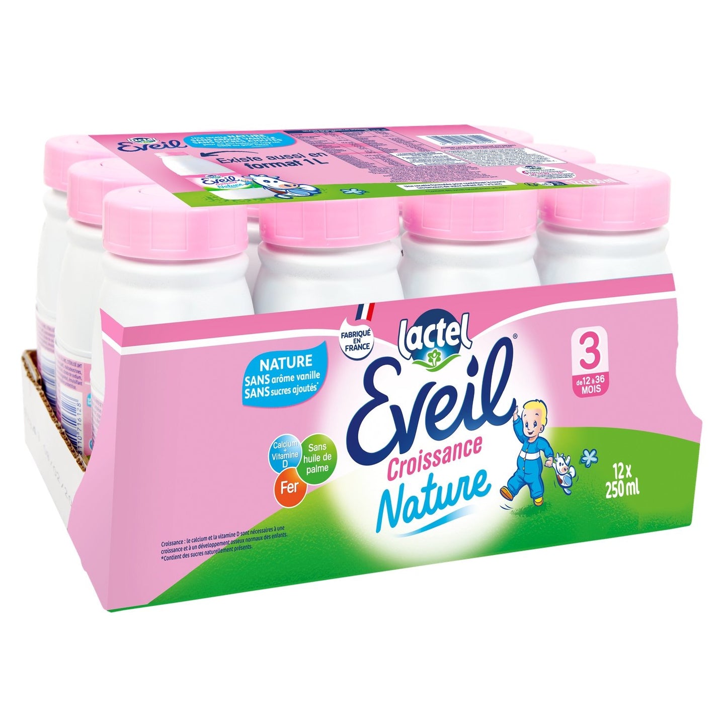 Liquid Baby Milk from 12 Months to 36 Months LACTEL EVEIL