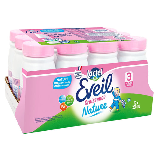Liquid Baby Milk from 12 Months to 36 Months LACTEL EVEIL