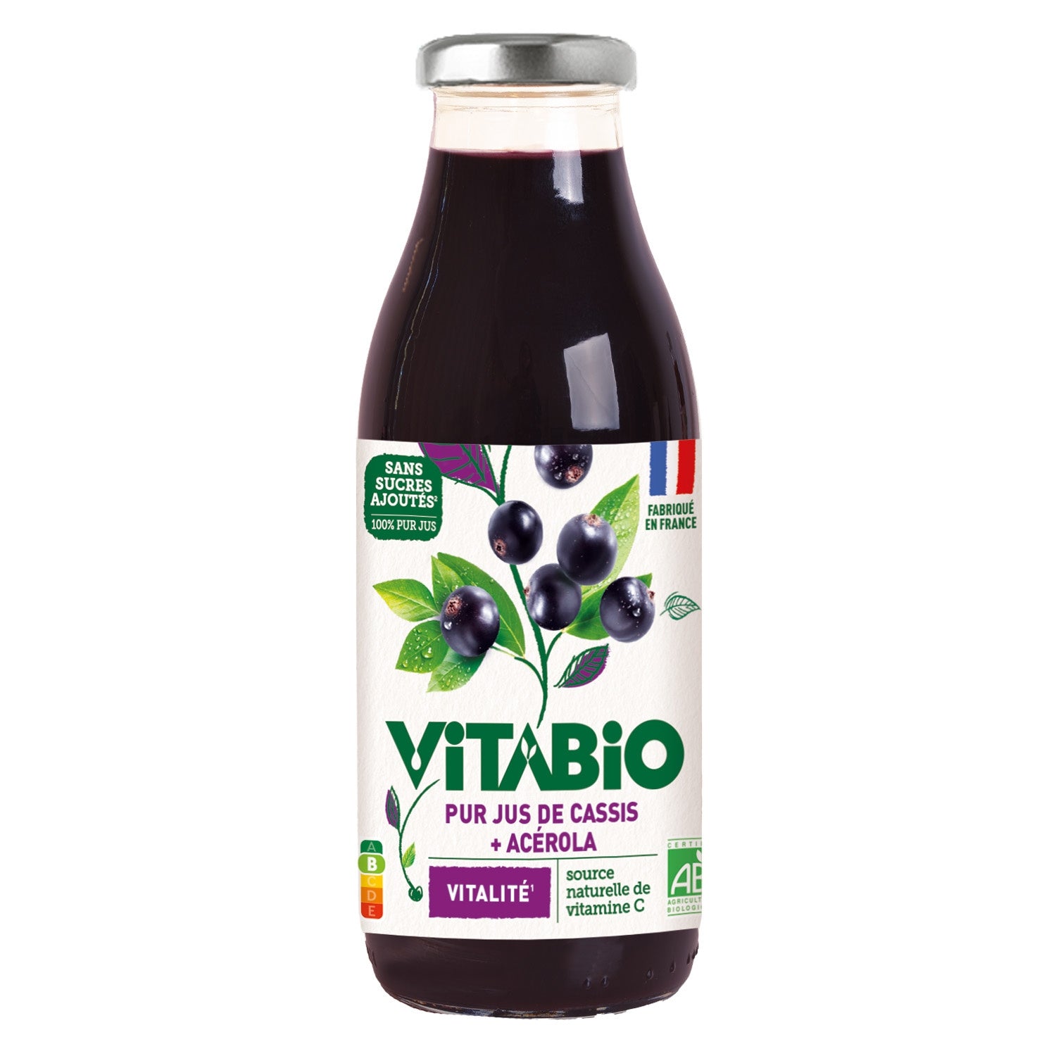 Pur Jus de cassis et acerola bio VITABIO 