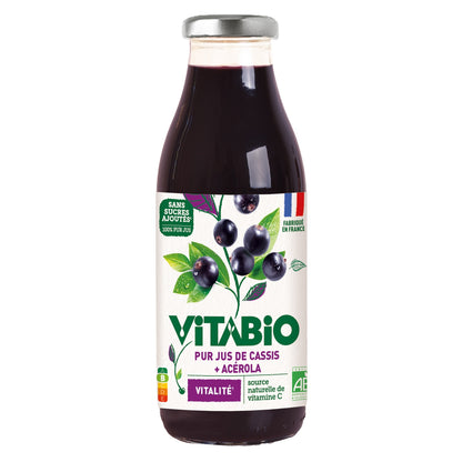 Pur Jus de cassis et acerola bio VITABIO 