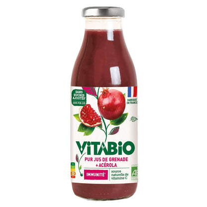 Jus Grenade 100% Pur Jus Sans Sucres Ajoutés Bio VITABIO
