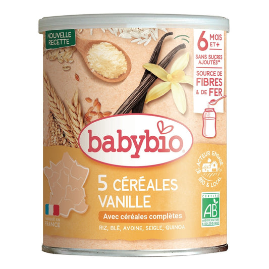 [ANTI-GASPILLAGE] Céréales Bébé Dès 6 Mois, Vanille BABYBIO - Date de durabilité minimale : 18/03/2026