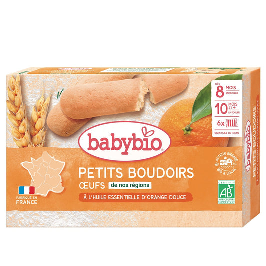 Biscuits Bébé Dès 8 Mois Saveur Orange Boudoirs Babybio BABYBIO le paquet de 24 - 120 g