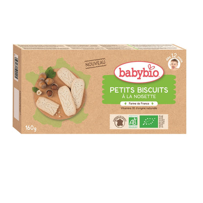 Biscuits Bébé Dès 8 Mois Saveur Noisette Bio BABYBIO