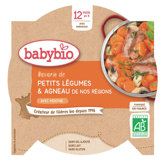 Baby Meal From 12 Months Organic Lamb Navarin BABYBIO
