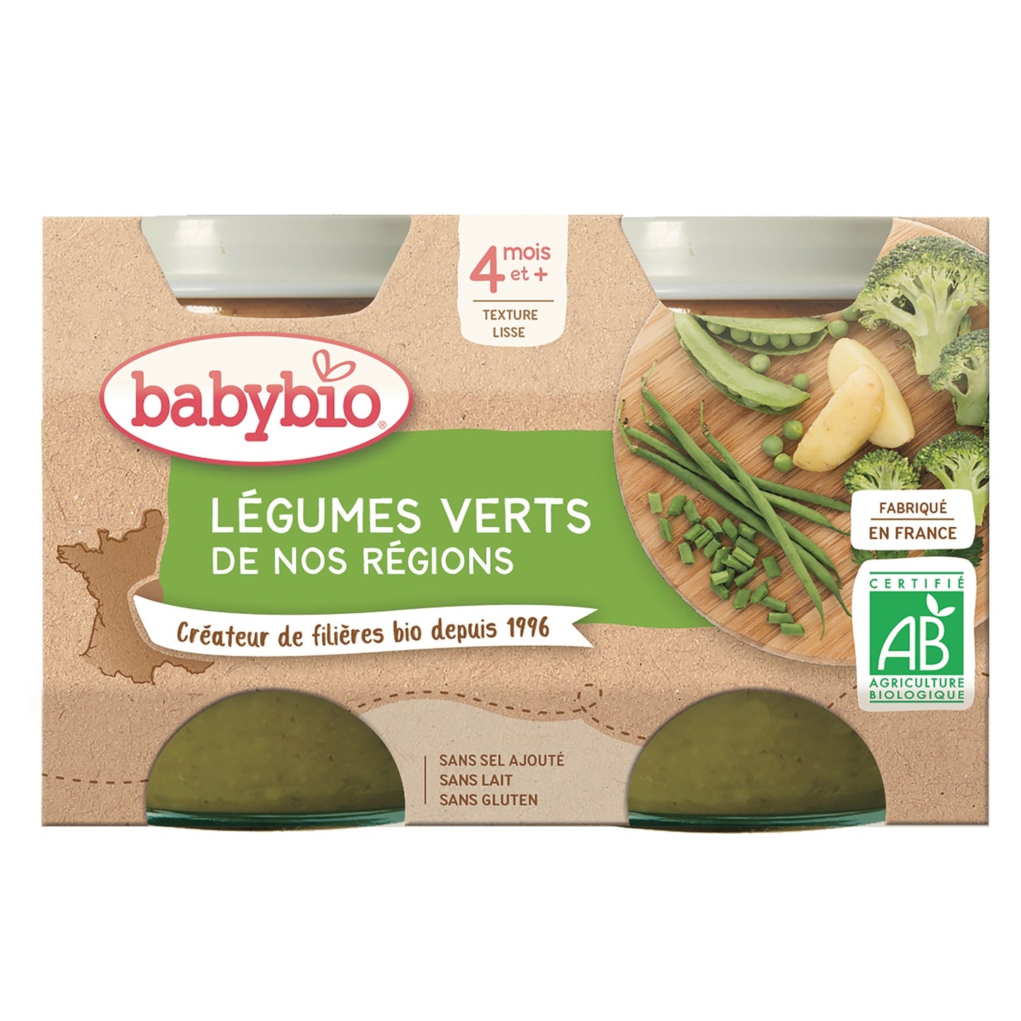 Baby Meal From 4 Months Green Vegetables BABYBIO