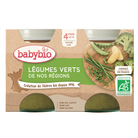 Baby Meal From 4 Months Green Vegetables BABYBIO