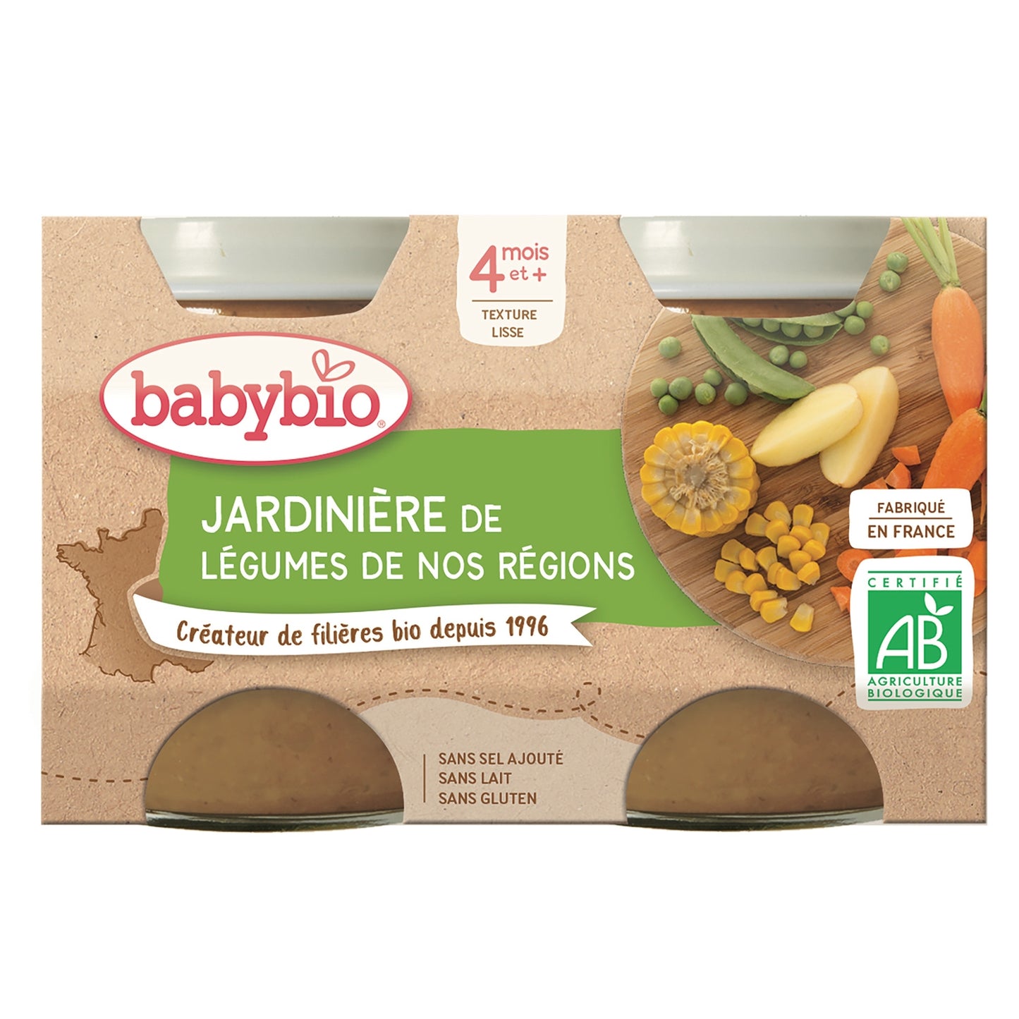 Baby Meal From 4 Months BABYBIO Organic Vegetable Garden
