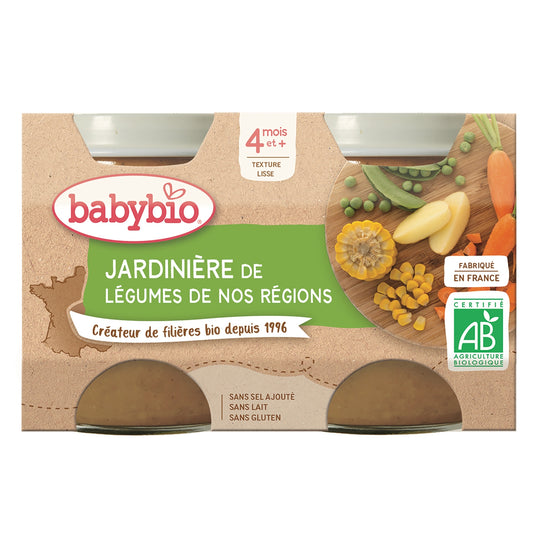 Baby Meal From 4 Months BABYBIO Organic Vegetable Garden