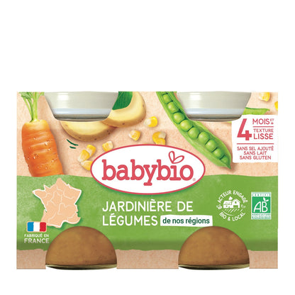 Baby Meal From 4 Months BABYBIO Organic Vegetable Garden