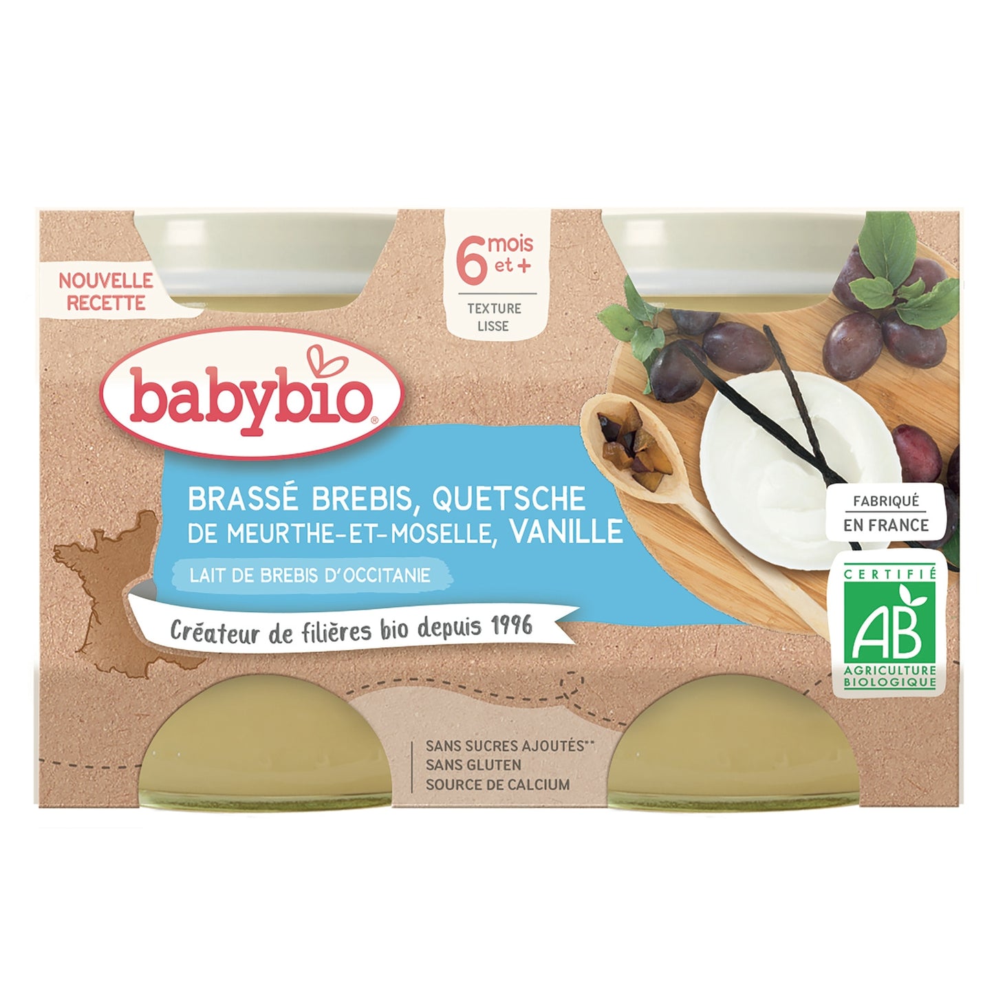 Baby Dessert From 6 Months Stirred Sheep Mirabelle Vanilla No Added Sugar Organic BABYBIO