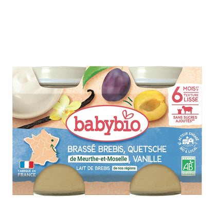 Baby Dessert From 6 Months Stirred Sheep Mirabelle Vanilla No Added Sugar Organic BABYBIO