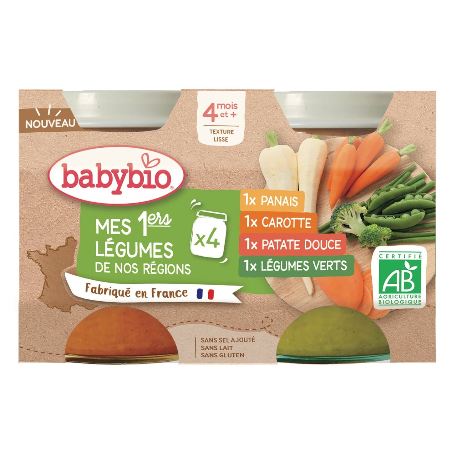 Baby Meal From 4 Months Organic Vegetables BABYBIO