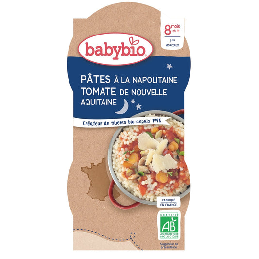 Baby Evening Meal From 8 Months BABYBIO Neapolitan Pasta