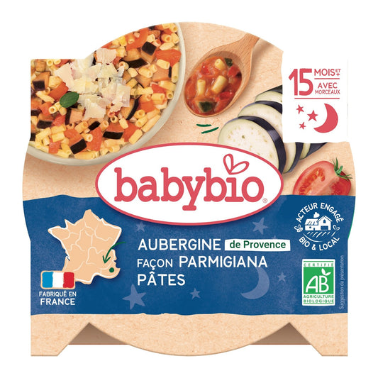 Baby Dish From 15 Months, Aubergine Pasta BABYBIO