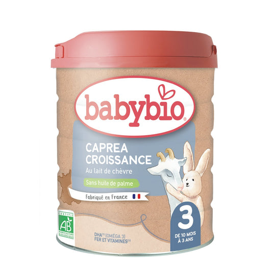 Lait Bébé en Poudre 3ème Âge Dès 10 Mois Bio Caprea BABYBIO la boite de 800g