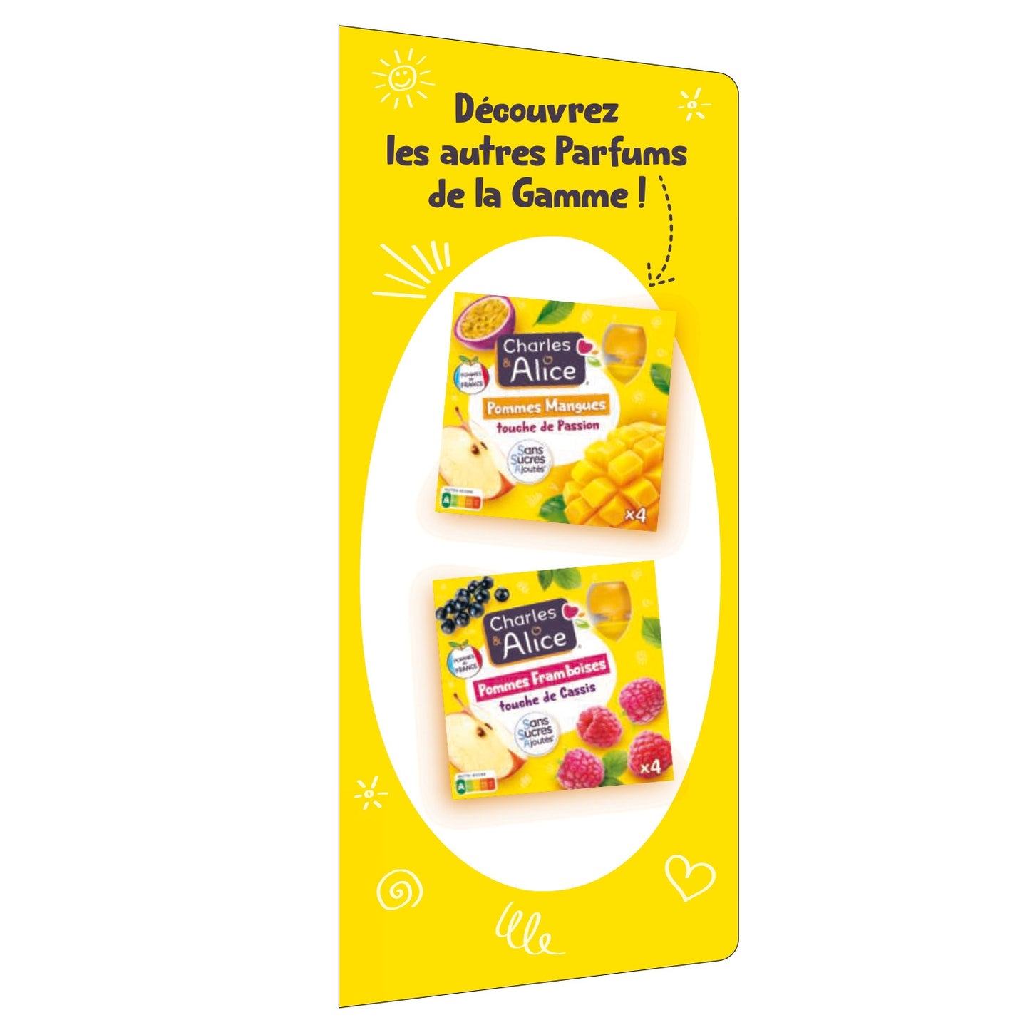 Compote Pomme Banane Kiwi Sans Sucres Ajoutés CHARLES & ALICE 