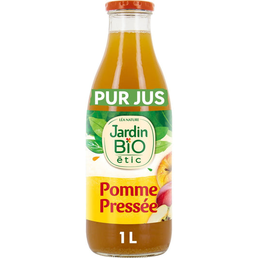 Jus de Pomme Pur Jus Trouble Bio JARDIN BIO ETIC la bouteille de 1L