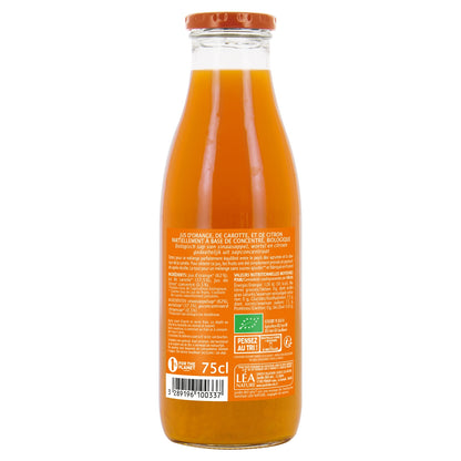 Bio Orangen-Karotten-Zitronen-Fruchtsaft BIO-GARTEN