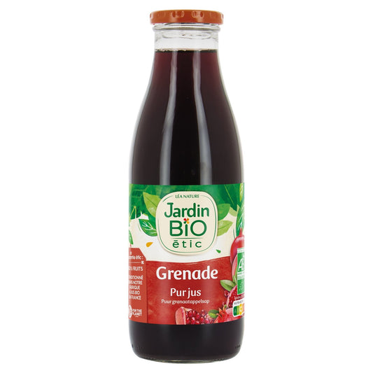 Jus de Grenade Pur Jus Bio JARDIN BIO ETIC la bouteille de 1L