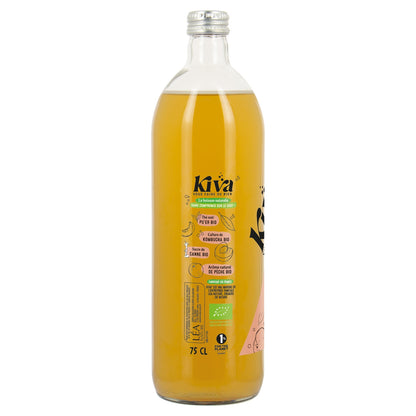 Boisson Kombucha Pêche Bio KIVA 