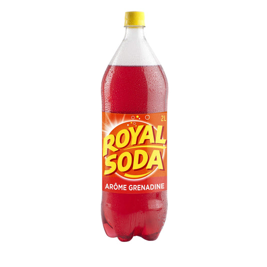 Boisson Gazeuse Rafraichissante aux Arômes de Grenadine ROYAL SODA 