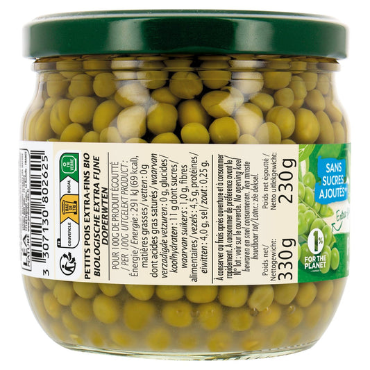 Organic Extra-Fine Peas JARDIN BIO ETIC