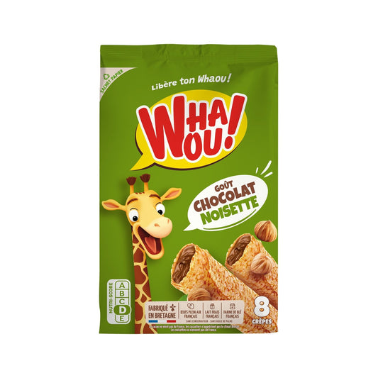 Crêpes Goût Choco-Noisette WHAOU! les 8 crêpes de 32 g
