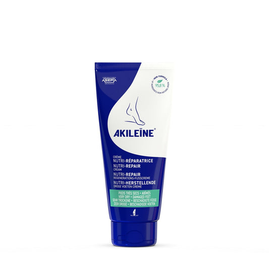 Crème Pieds Secs et Abîmés Nutri-Réparatrice Efficacité Prouvée AKILEINE le tube de 75mL