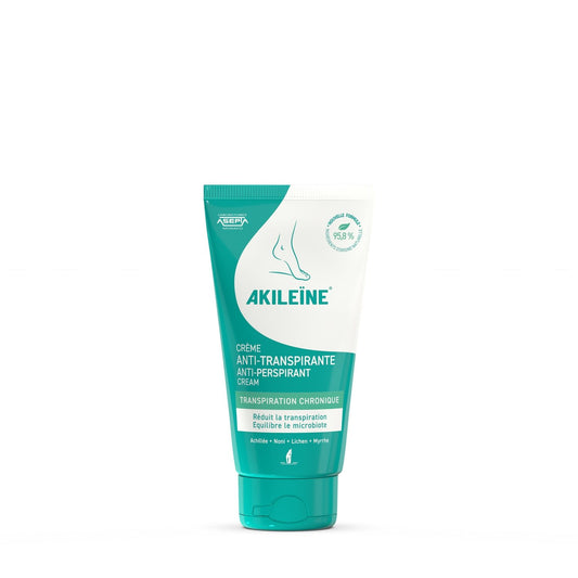 Crème Pieds Anti-Transpirante Equilibre le Microbiote AKILEINE le tube de 75mL