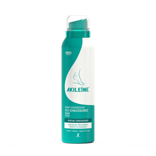 Déodorant Spray Chaussures Assainissant Désodorisant AKILEINE le flacon de 150mL
