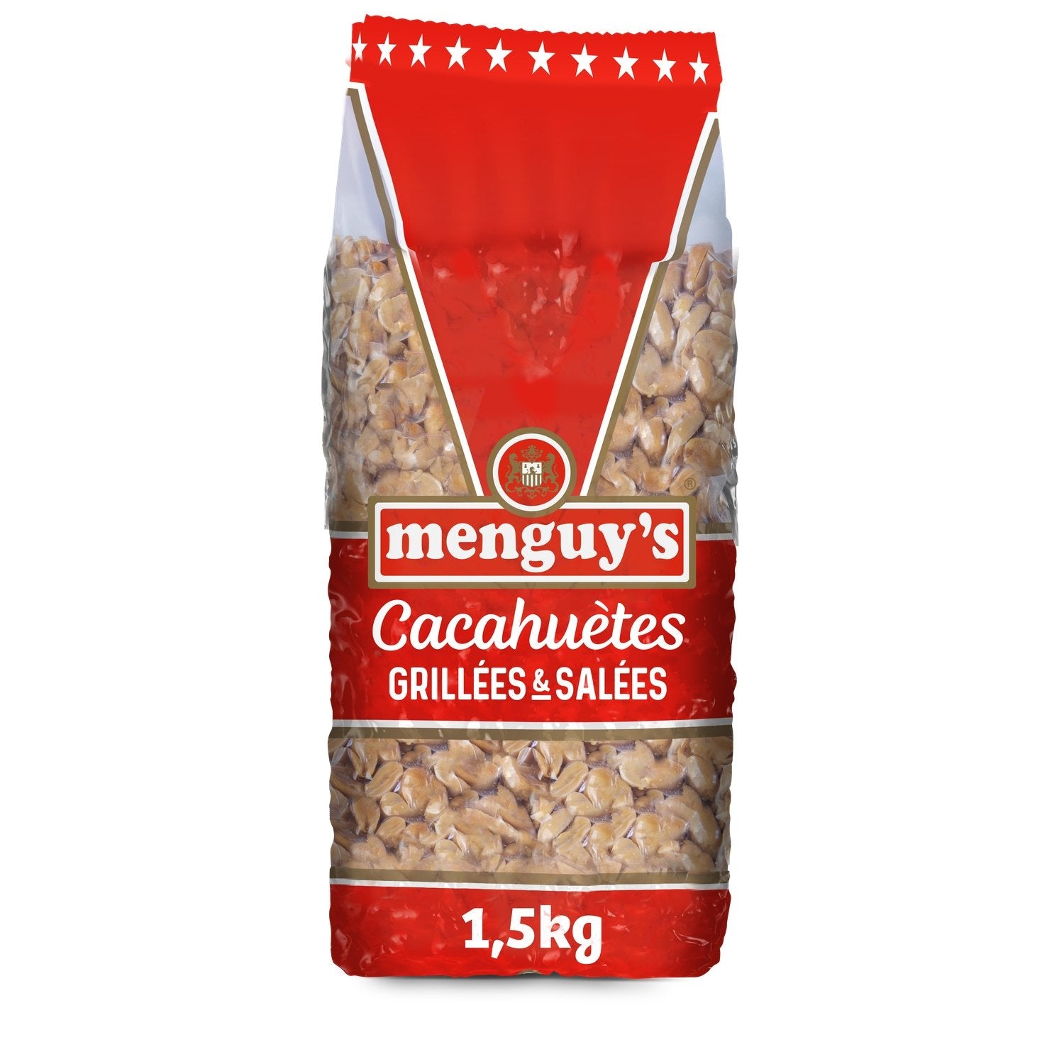 Cacahuètes Grillées et Salées MENGUY'S le paquet de 1,5 kg