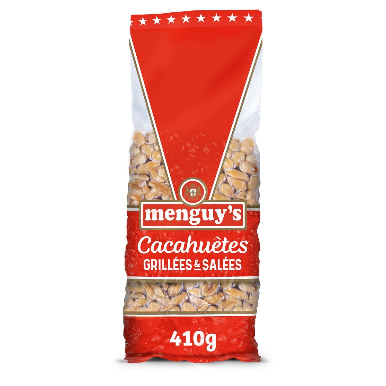 Cacahuètes Grillées et Salées MENGUY'S le sachet de 410 g