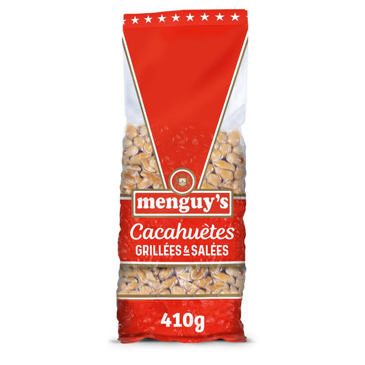 Cacahuètes Grillées et Salées MENGUY'S le sachet de 410 g